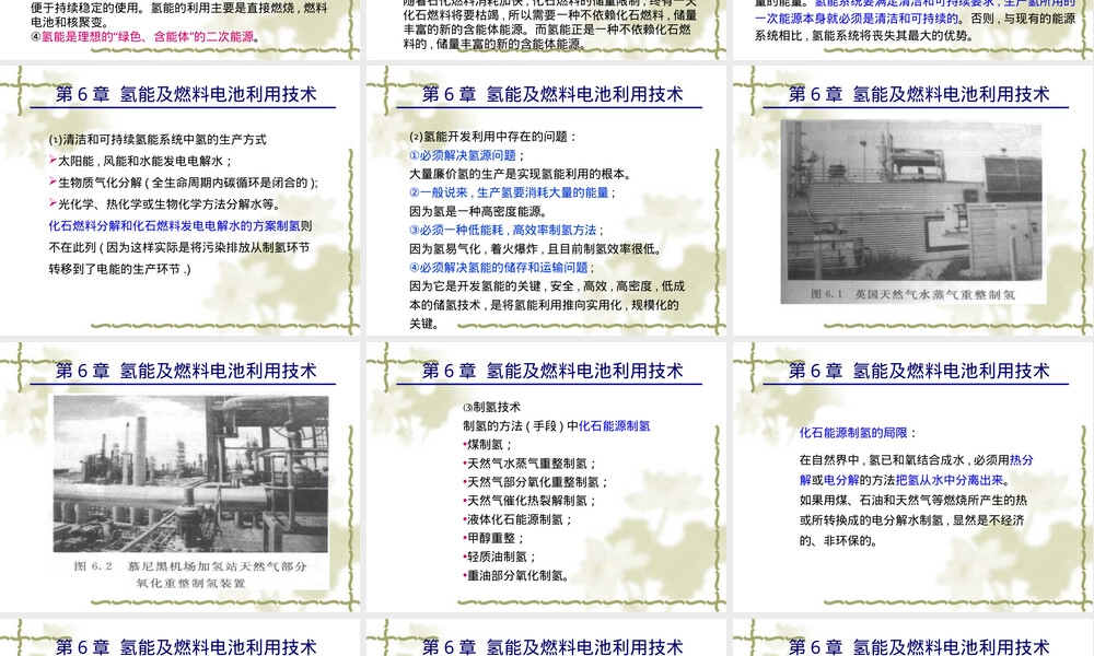 第6章氢能及燃料电池利用技术教学PPT课件.ppt