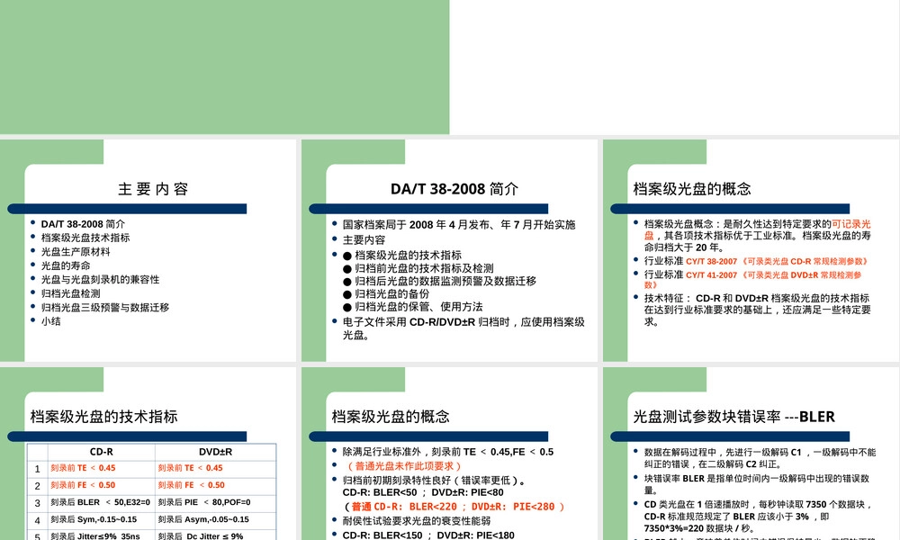 档案光盘保存与管理PPT课件.ppt