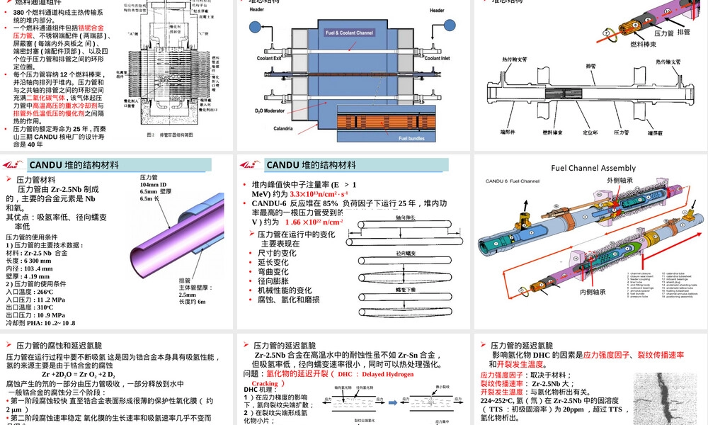 CANDU堆结构材料教学PPT课件.ppt