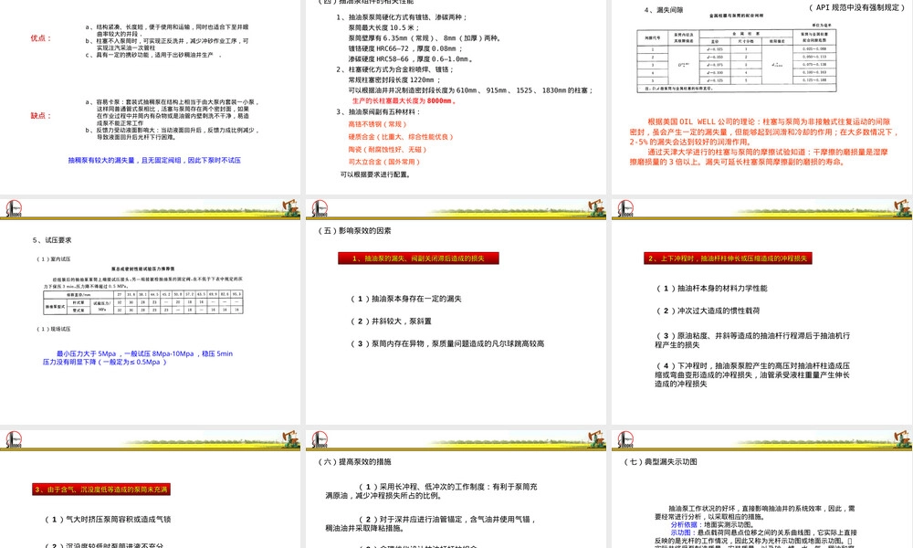 抽油泵基本原理与管理技术PPT课件.ppt