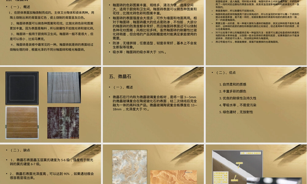 瓷砖分类与特点教学PPT课件.ppt