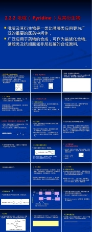 吡啶及其衍生物教学PPT课件.ppt