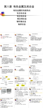 第八章有色金属及其选用教学PPT课件.ppt