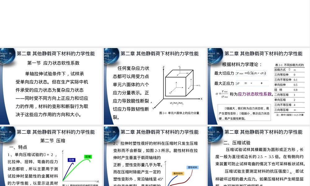 材料力学性能压缩弯曲扭转教学PPT课件.pptx