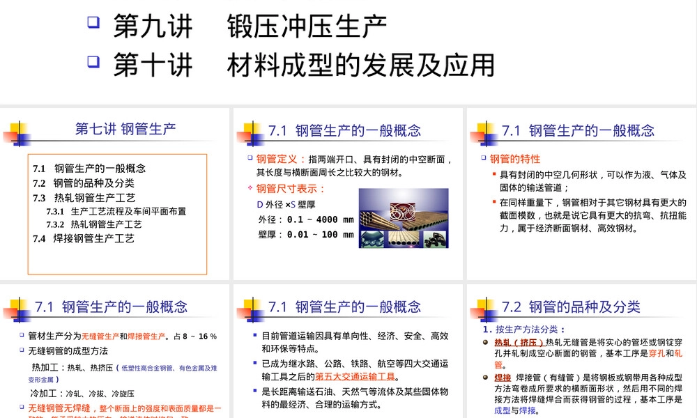 材料成型概论钢管生产工艺PPT课件.ppt
