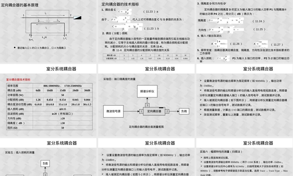 第三章功分器与耦合器教学PPT课件.ppt