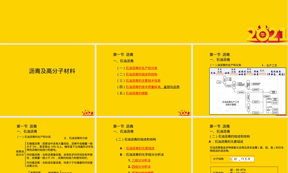 沥青及高分子材料教学PPT课件.ppt
