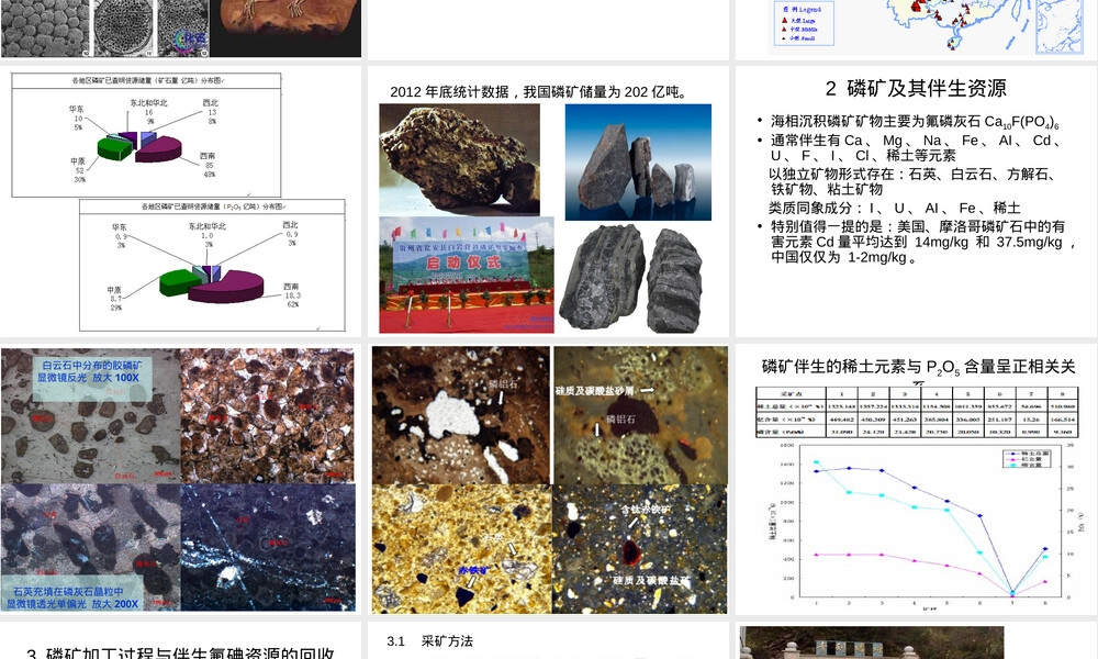 磷矿及其伴生氟碘资源PPT课件.ppt