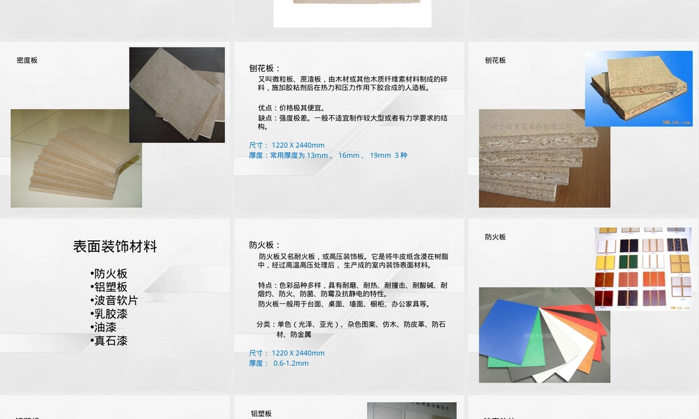 会展搭建常用施工材料PPT课件.ppt