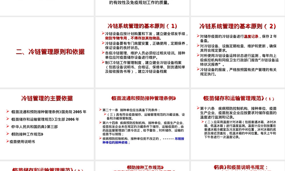 冷链疫苗管理PPT课件,疫苗冷链储存与运输管理培训PPT.ppt