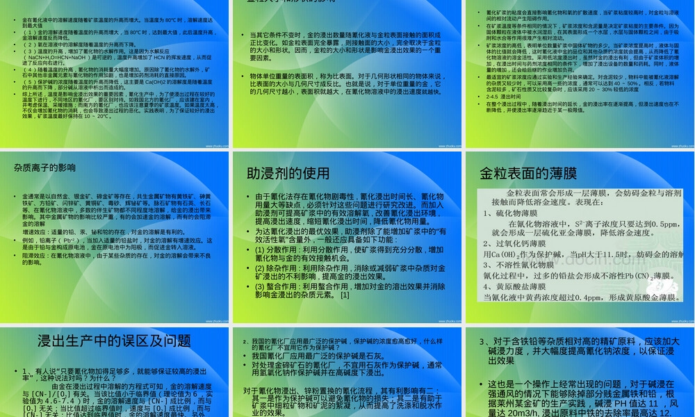 氰化法提金工艺PPT课件.ppt