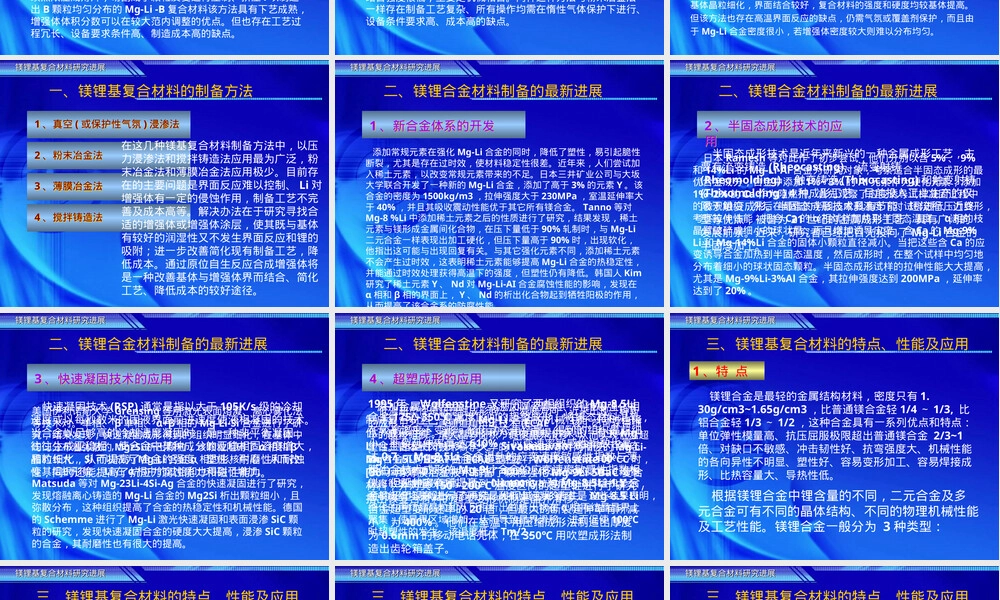镁锂合金材料特性与应用教学PPT课件.ppt