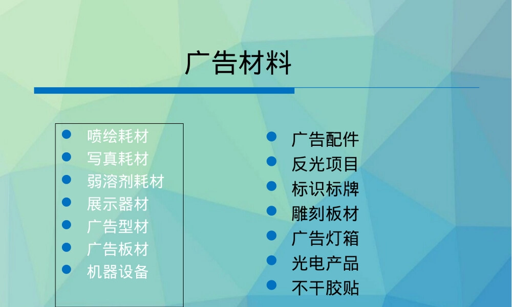 广告材料分类与应用教学PPT课件.ppt