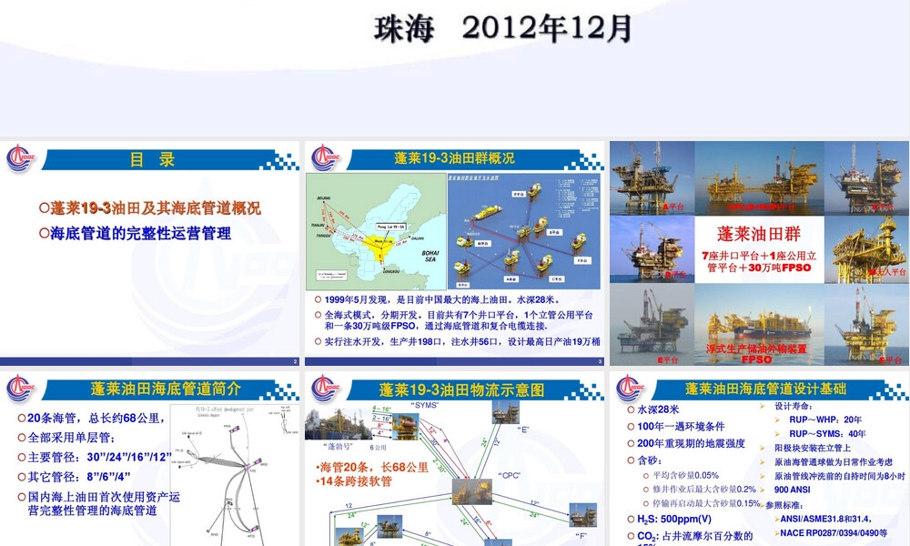海底管道完整性管理PPT课件.ppt
