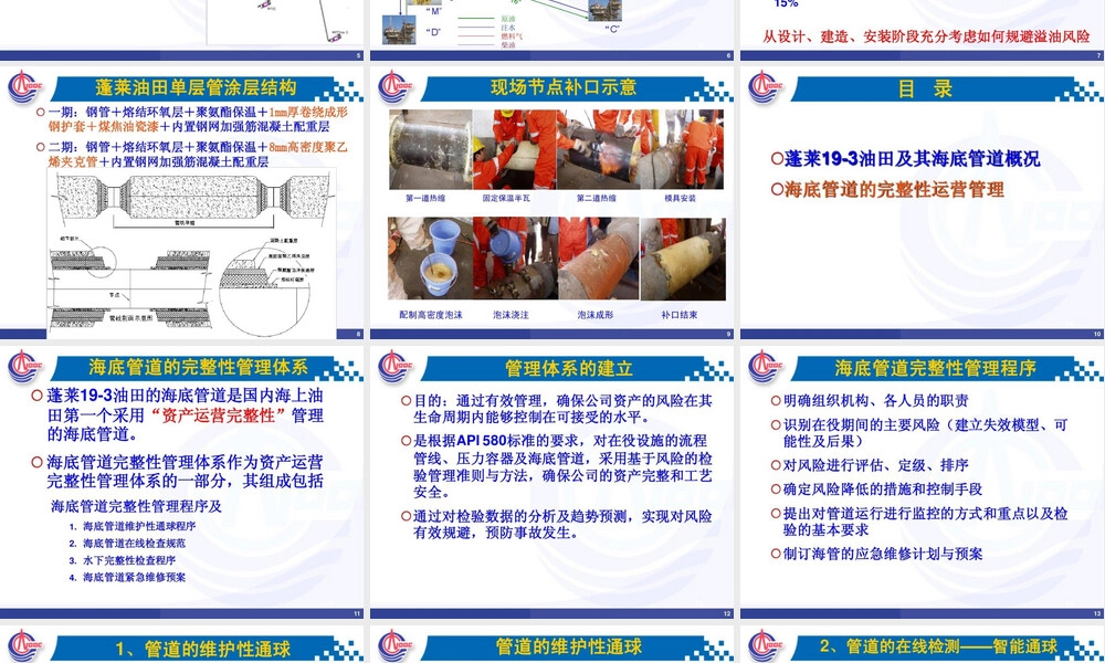 海底管道完整性管理PPT课件.ppt
