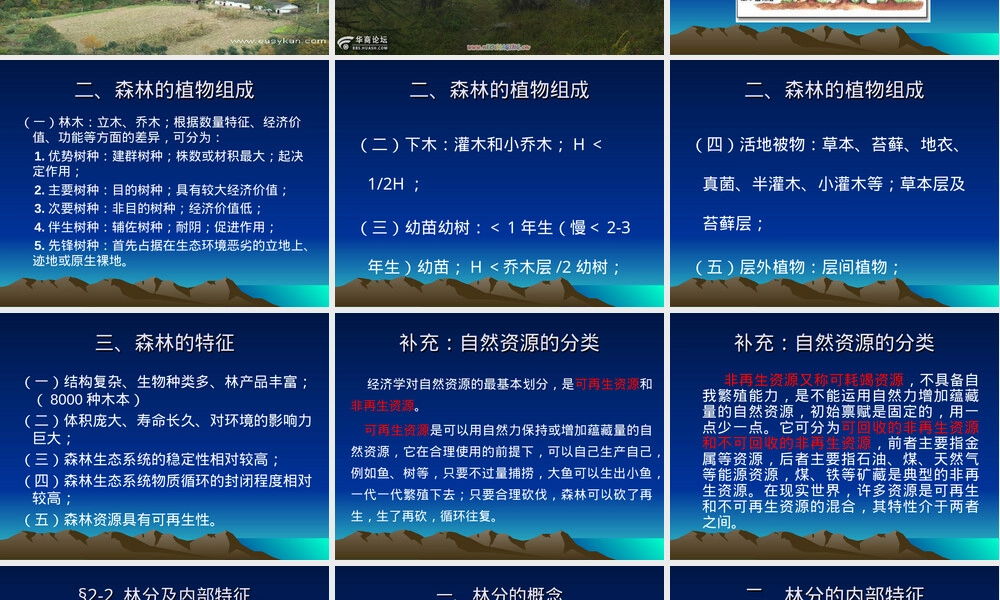 林学概论第二章森林及其分布教学PPT课件.ppt