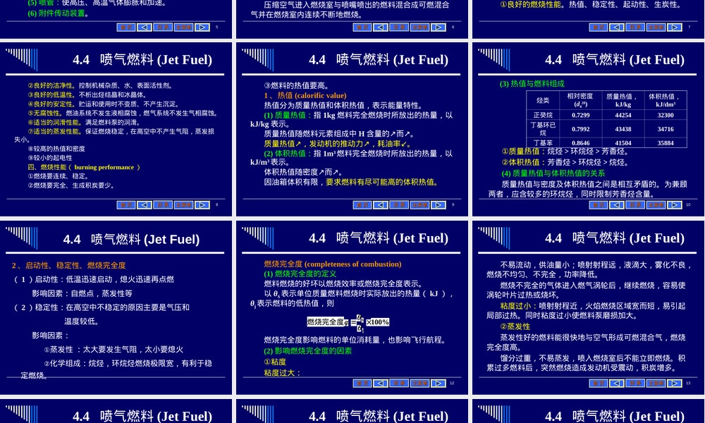 喷气燃料技术参数与应用PPT课件.ppt