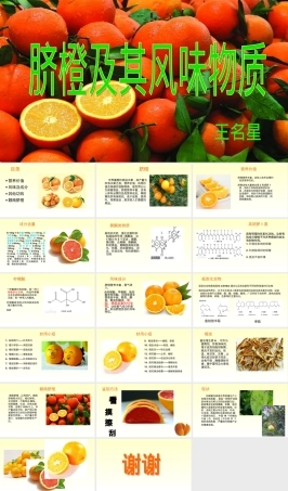 脐橙及其风味物质PPT课件.ppt