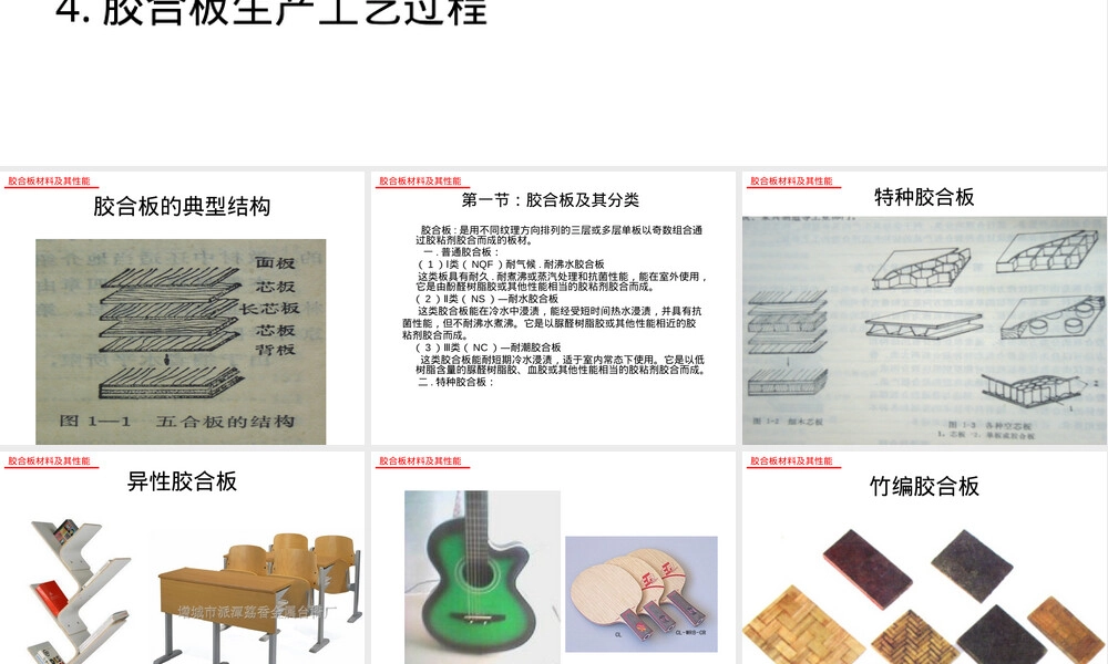 胶合板材料性能PPT课件.ppt