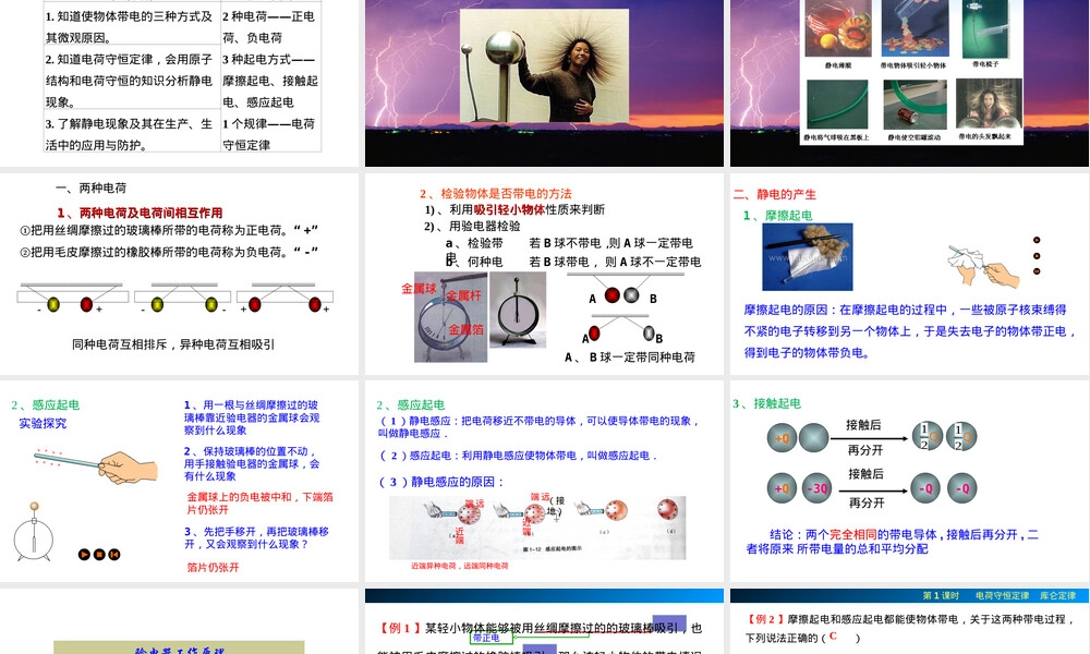 静电现象及其微观解释教学PPT课件.ppt