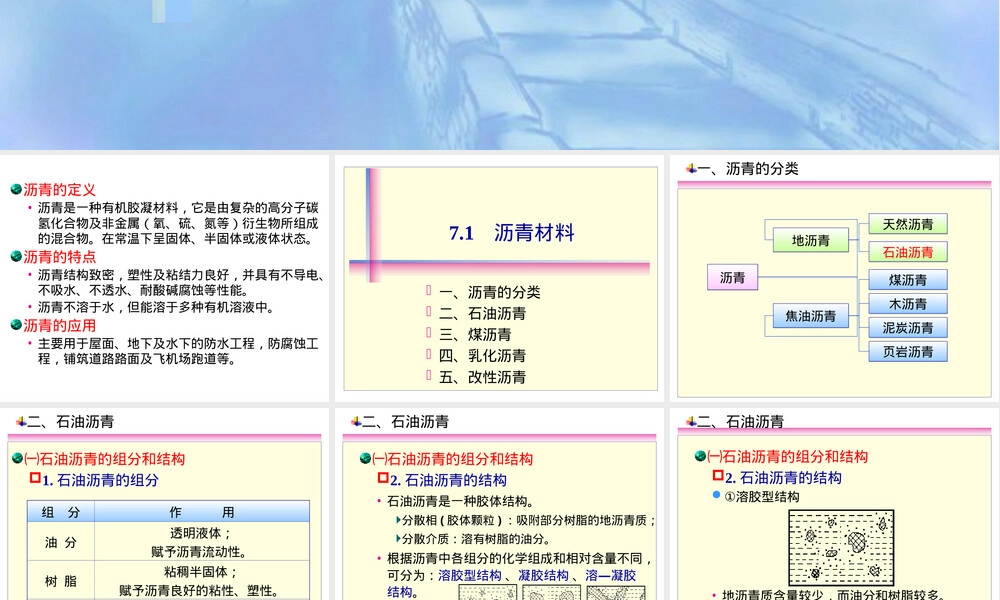 沥青及沥青材料教学PPT课件.ppt