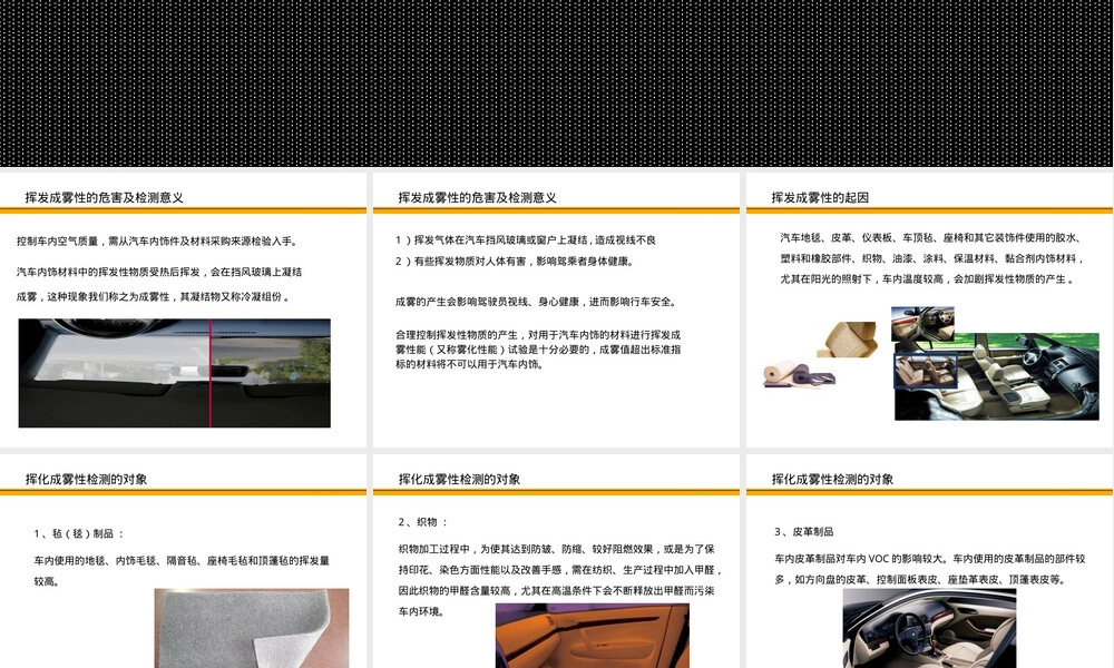 汽车内饰材料雾化检测PPT课件.ppt