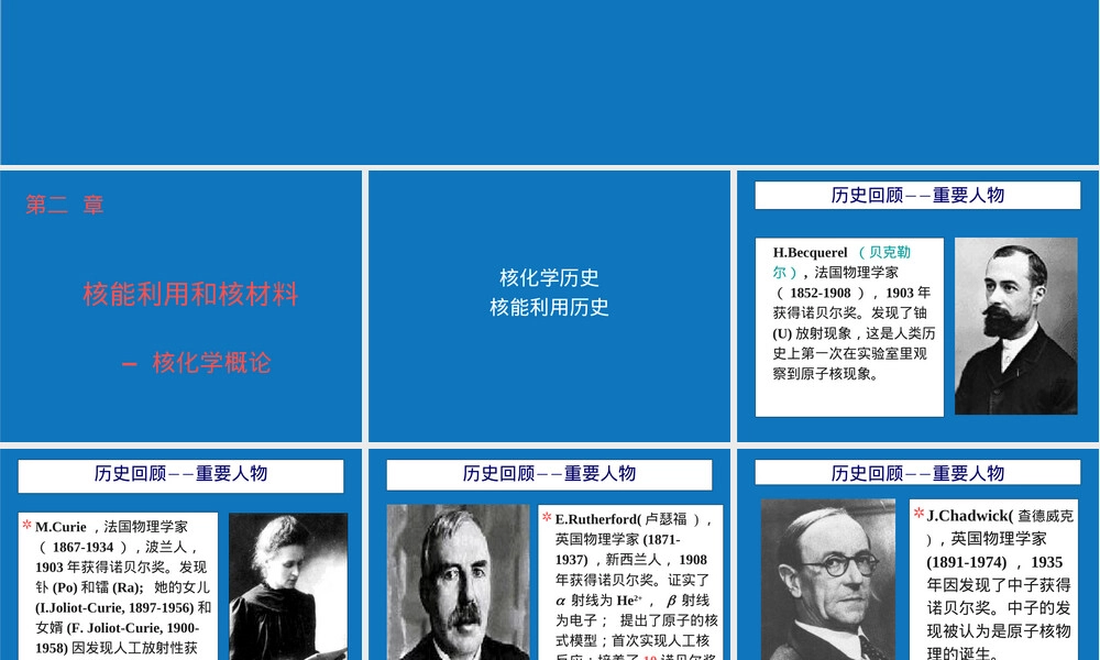 能源化工核能利用与核材料教学PPT课件.ppt