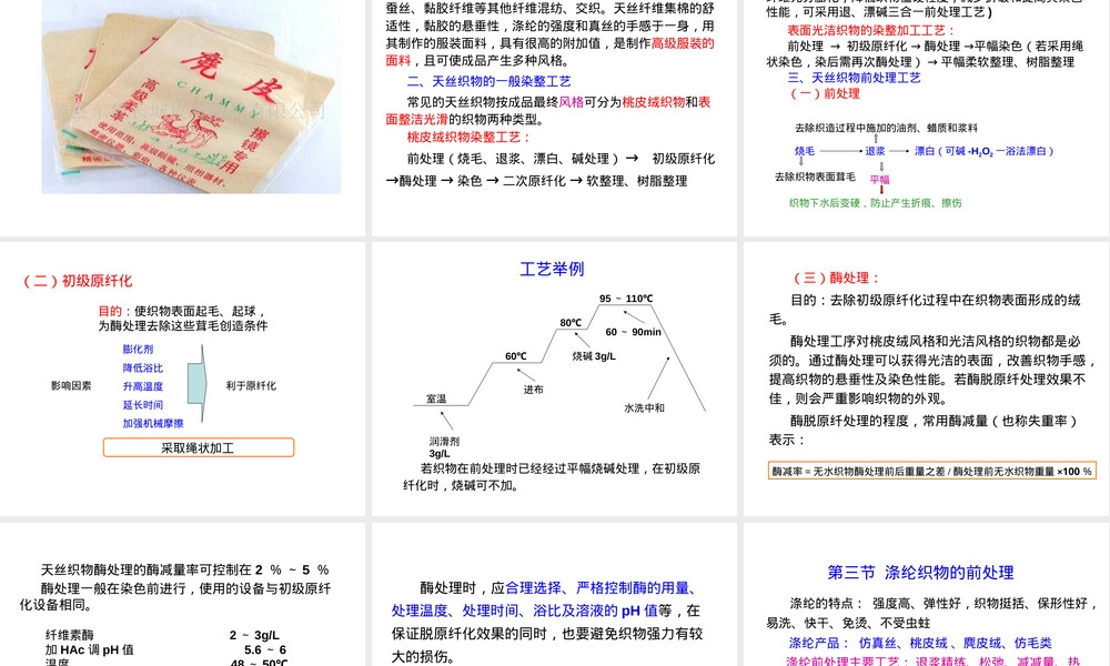 练漂第7章化纤及其混纺织物前处理教学PPT课件.ppt