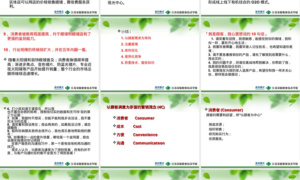眼镜店经营与管理PPT课件 副本1.ppt