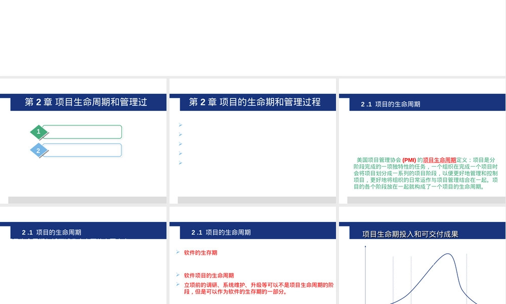项目生命周期和管理过程PPT课件.ppt