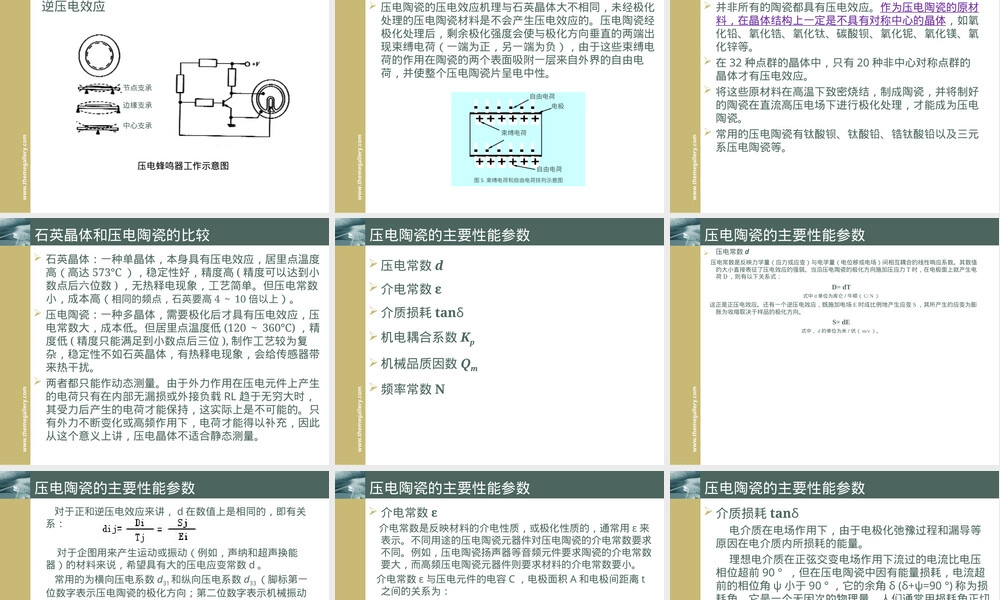 压电陶瓷基础知识PPT课件.ppt