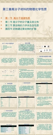 药用高分子材料第三章物理化学性质PPT课件.ppt