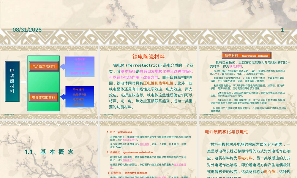铁电功能材料教学PPT课件.pptx