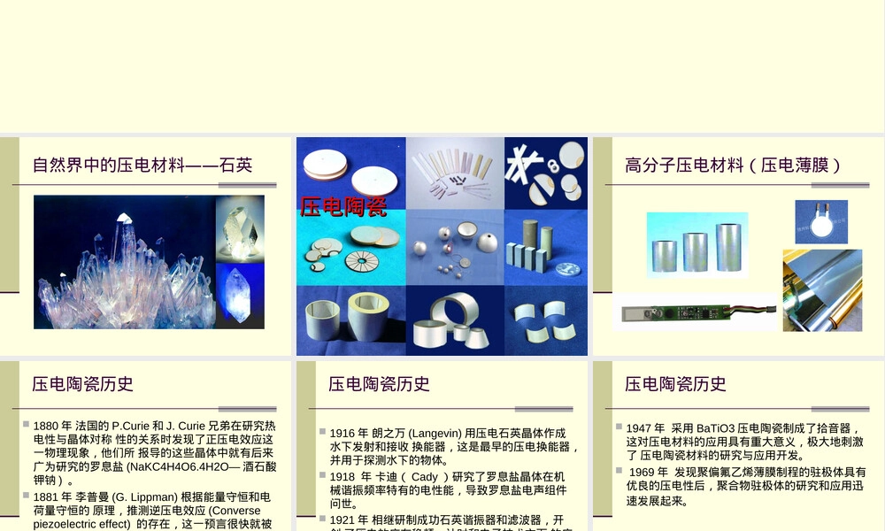 压电陶瓷基础知识PPT课件 副本1.ppt