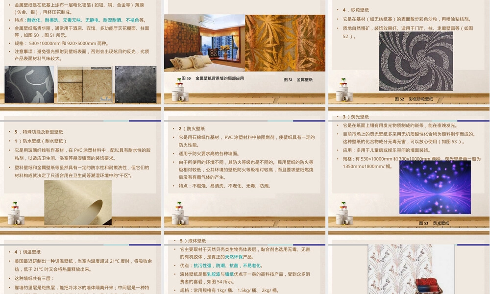 装饰常用材料壁纸织物PPT课件.ppt