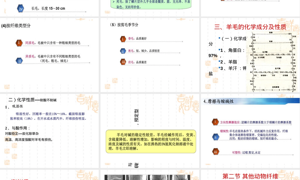 羊毛纤维及其初加工教学PPT课件.ppt