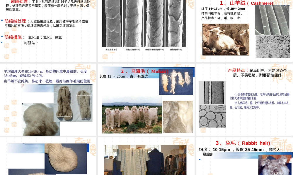 羊毛纤维及其初加工教学PPT课件.ppt