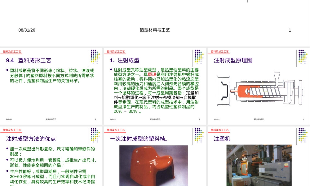 塑料材料的加工工艺PPT课件.ppt