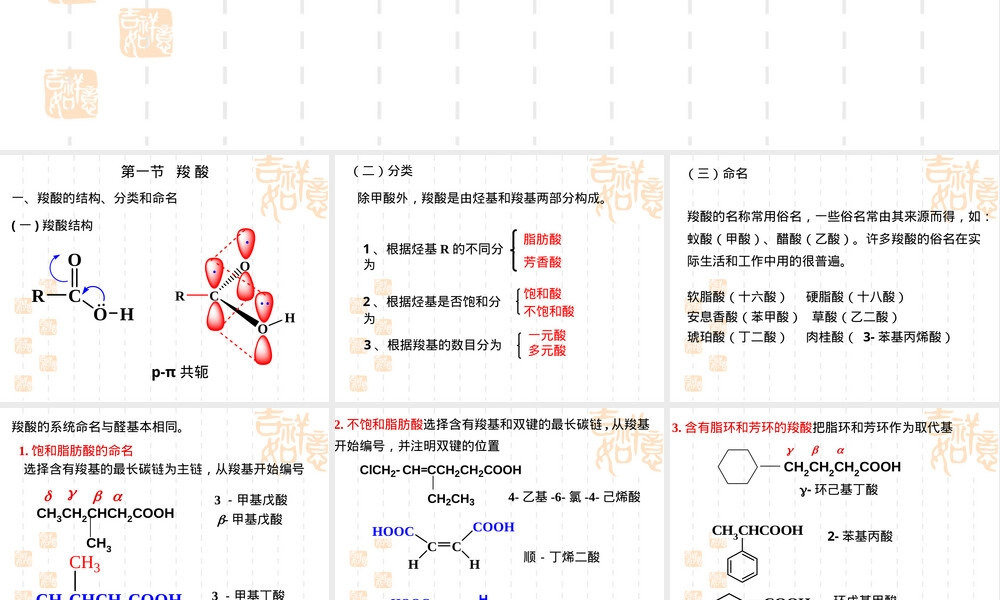 医学有机化学第八章羧酸及其衍生物教学PPT课件.ppt