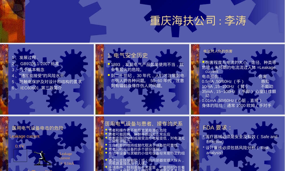 医用电气设备安全通用要求GB9706.1-2007培训PPT.ppt