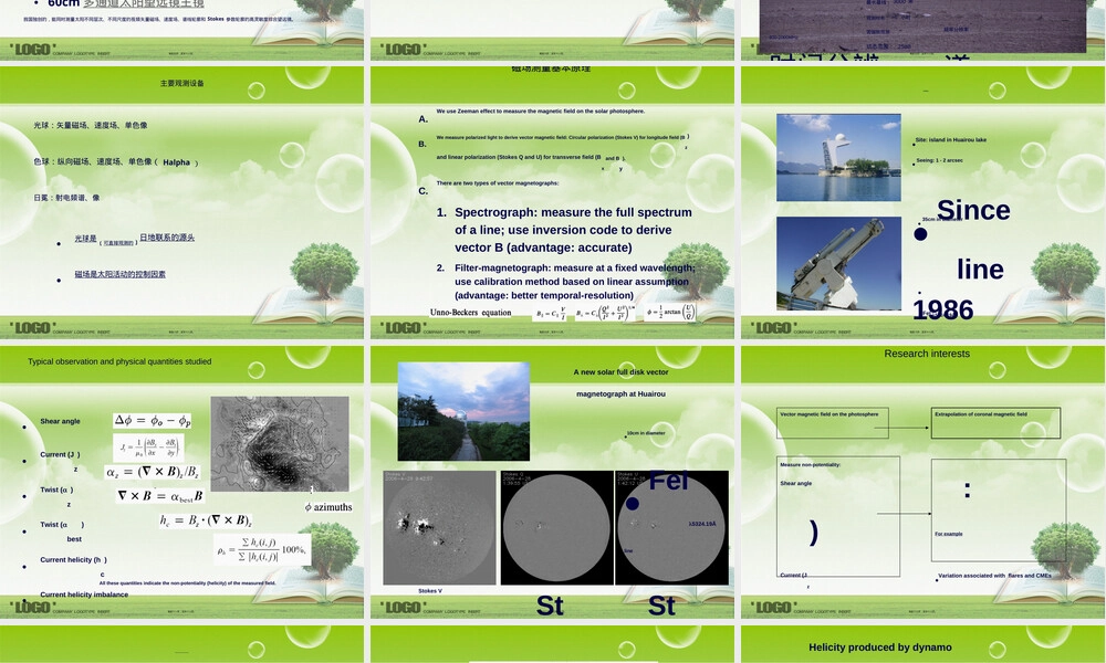 太阳磁场测量及其原理教学PPT课件.ppt