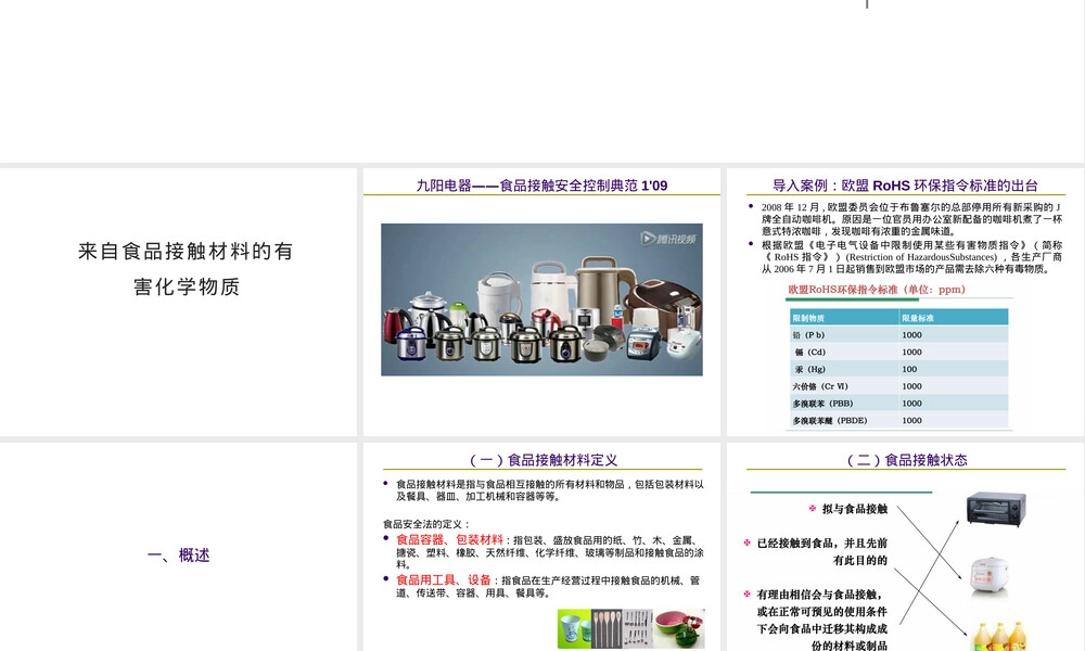 食品接触材料有害化学物质PPT课件.pptx