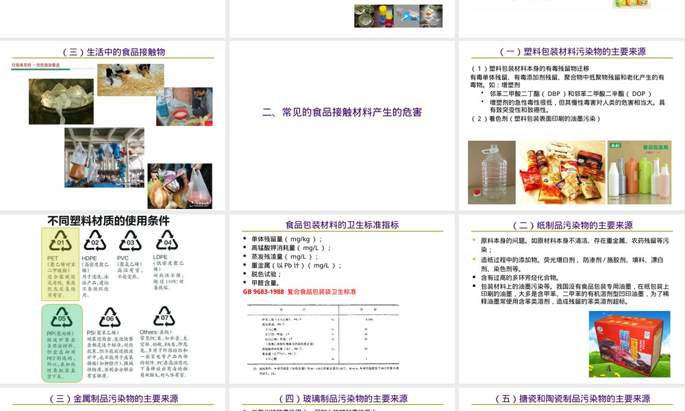 食品接触材料有害化学物质PPT课件.pptx
