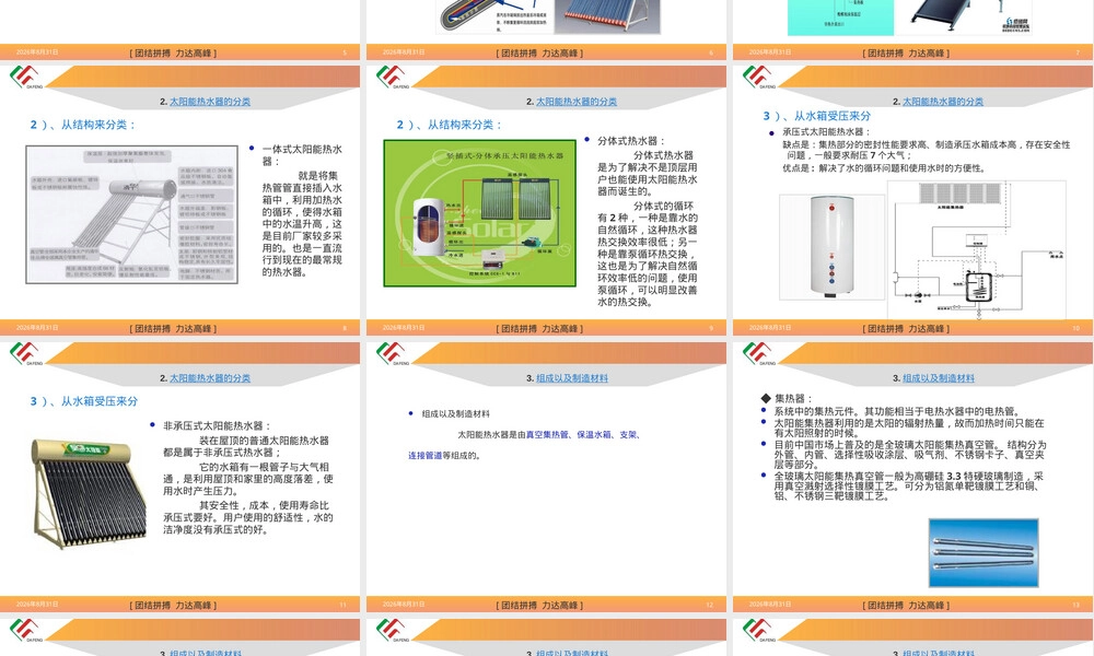 太阳能热水器PPT课件教学版.ppt