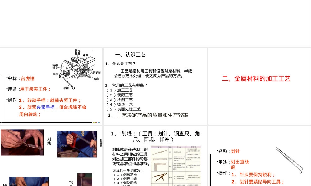 通用技术工艺教学PPT课件.ppt