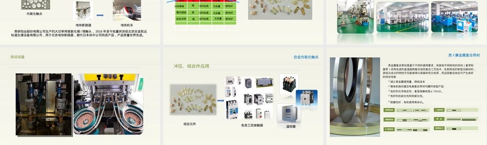 银基电接触材料应用与发展PPT课件.ppt