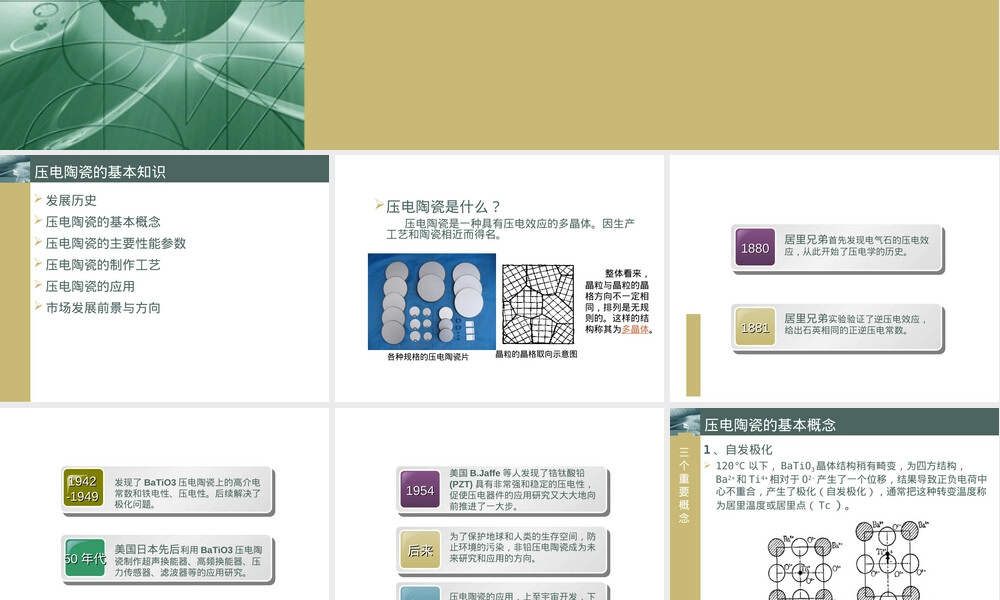 压电陶瓷基本知识教学PPT课件.ppt