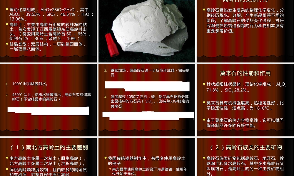 陶瓷原料教学PPT课件.ppt