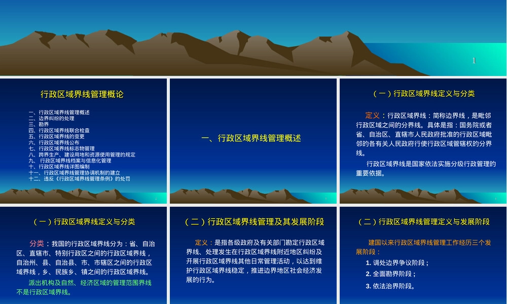 行政区域界线管理概论PPT课件.ppt