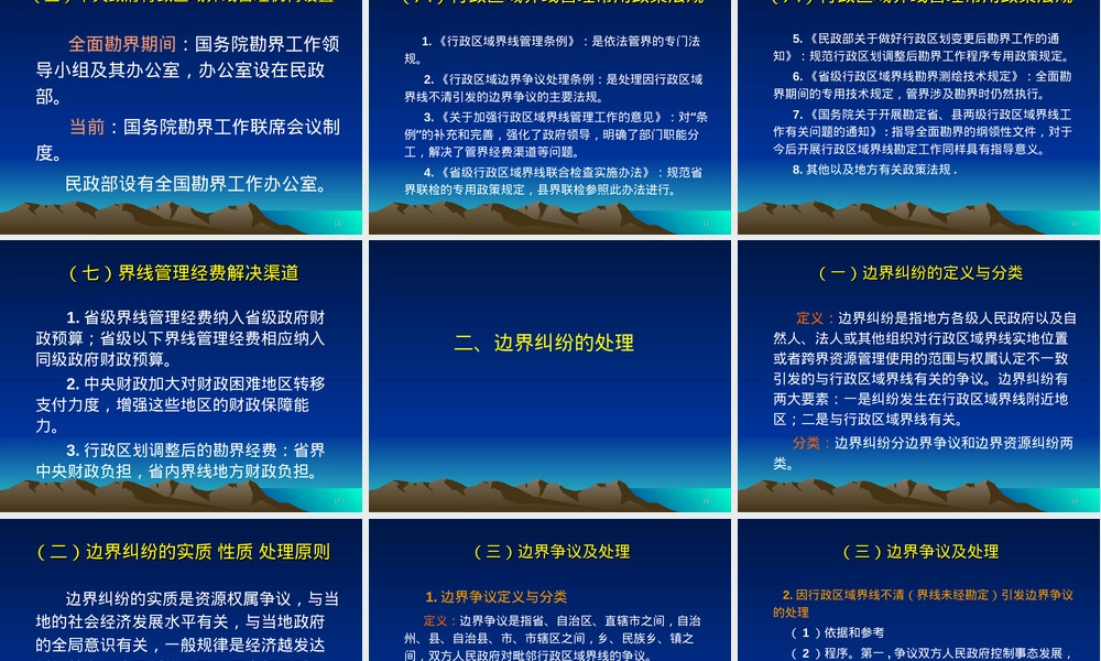 行政区域界线管理概论PPT课件.ppt